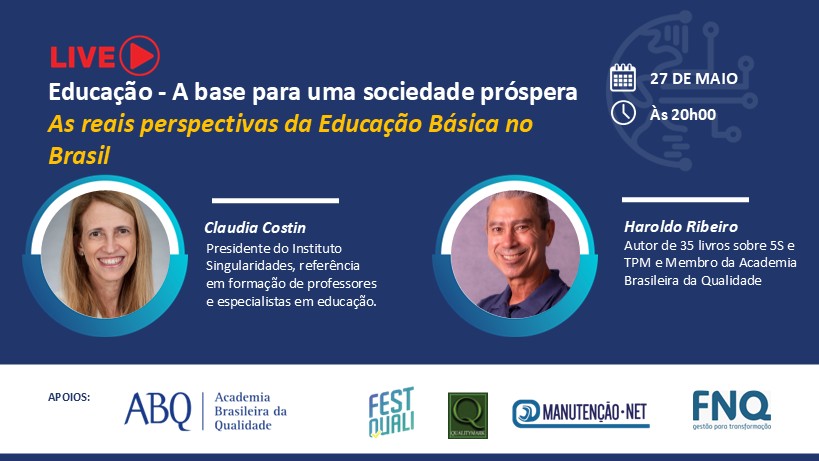 Claudia Costin e Haroldo Ribeiro